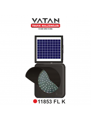LED'Lİ GÜNEŞ ENERJİLİ FLAŞÖR 11853 FL K