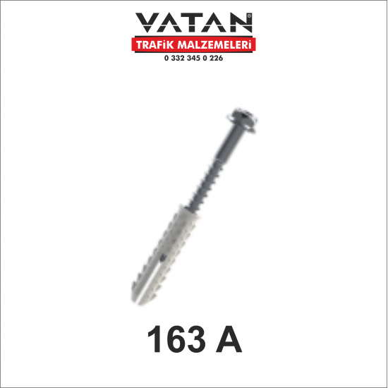 TRİFON VİDA VE DUBEL 14x70 mm Dübel 10x80 mm Flanşlı Trifon Vida