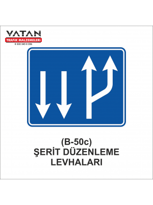B-50c ŞERİT DÜZENLEME LEVHALARI