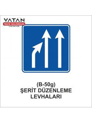 B-50g ŞERİT DÜZENLEME LEVHALARI