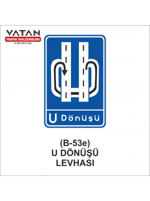B-53e U DÖNÜŞÜ LEVHALARI