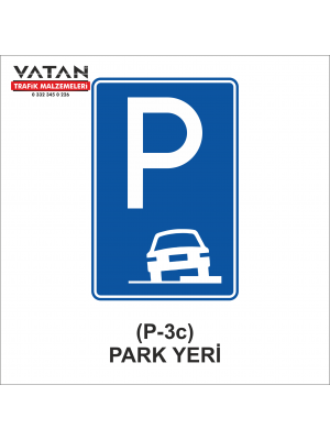 P-3c PARK YERİ LEVHASI