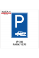 P-3d PARK YERİ LEVHASI