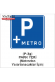 P-3g PARK YERİ LEVHASI