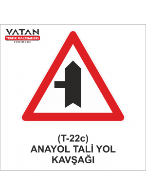 T-22c ANAYOL-TALİ YOL KAVŞAĞI
