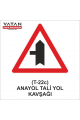 T-22c ANAYOL-TALİ YOL KAVŞAĞI