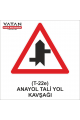 T-22e ANAYOL-TALİ YOL KAVŞAĞI