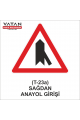 T-23a SAĞDAN ANAYOLA GİRİŞ