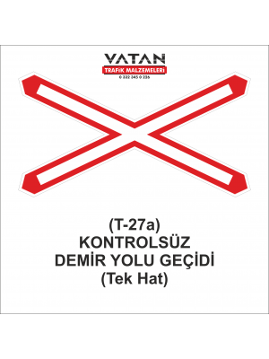 T-27a KONTROLSÜZ DEMİRYOLU GEÇİDİ (Tek Hat)