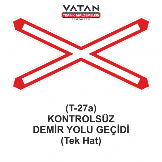 T-27a KONTROLSÜZ DEMİRYOLU GEÇİDİ (Tek Hat)
