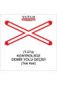 T-27a KONTROLSÜZ DEMİRYOLU GEÇİDİ (Tek Hat)