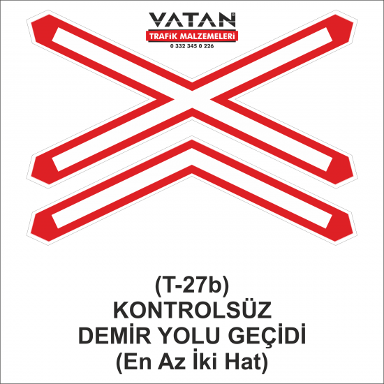 T-27b KONTROLSÜZ DEMİRYOLU GEÇİDİ (Enaz 2 Hat)