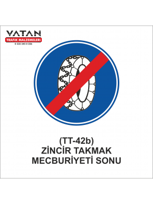 TT-42b ZİNCİR TAKMA MECBURİYETİ SONU