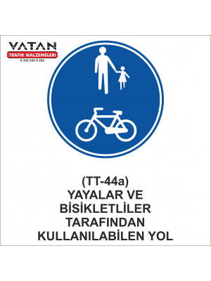 TT-44a YAYALAR VE BİSİKLETLİLER TARAFINDAN KULLANILABİLEN YOL