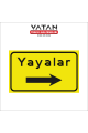 YB-3 YAYA YÖNLENDİRME LEVHASI