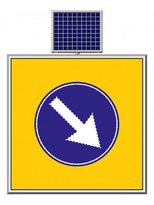 Solar Led´li Sağdan Gidiniz Levhası 11742 S-LD