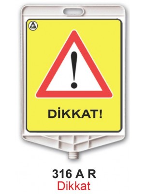 Dikdörtgen Uyarı Levhası 316 AR