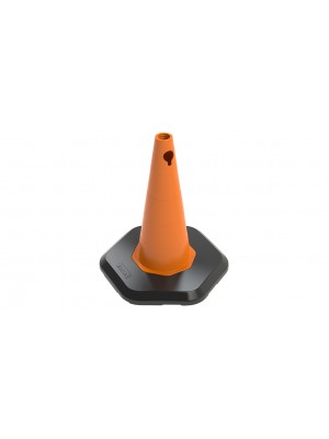 50 cm Ağırlıklı PPC+PVC Trafik Konisi (Reflektifsiz)
