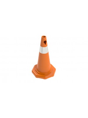 50 cm PVC Trafik Konisi (Tek reflektifli) - Sekizgen