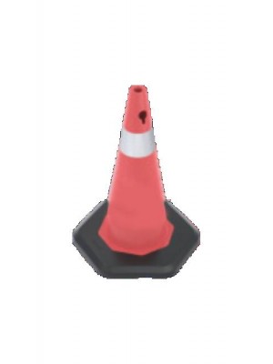 73 cm Ağırlıklı PVC Trafik Konisi (Tek reflektifli)