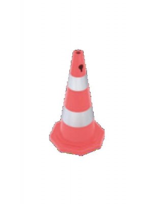 73 cm PVC Trafik Konisi (Çift reflektifli) - Sekizgen