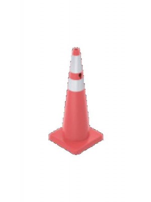 93 cm PVC Trafik Konisi (Çift reflektifli) - Dörtgen