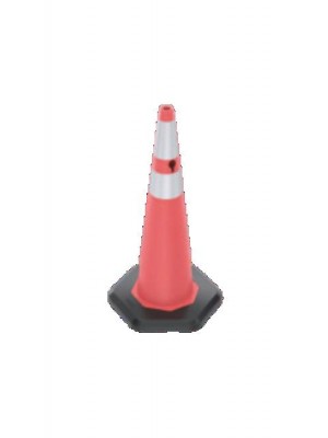 93 cm Ağırlıklı PVC Trafik Konisi (Tek reflektifli)