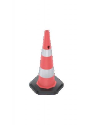 93 cm Ağırlıklı PVC Trafik Konisi (Çift reflektifli)
